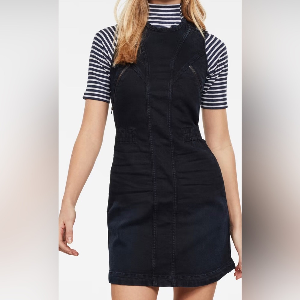 G-star raw womens Lynn 2-zip slim dress